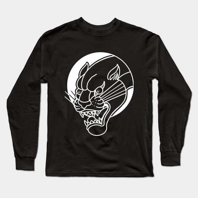 Crazed Panther Long Sleeve T-Shirt by Bloodflowers 